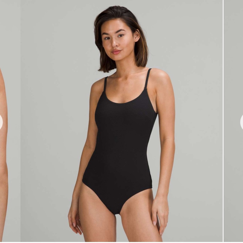 Lululemon NWT Waterside Chevron One-Piece Swimsuit *B/C Cup, Medium Bum Coverage